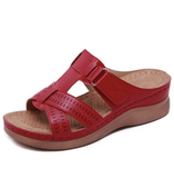Sandales mules d'été à semelles compensées pour femme - Livraison offerte