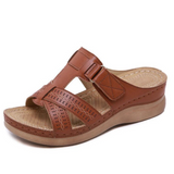 Sandales mules d'été à semelles compensées pour femme - Livraison offerte