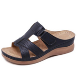 Sandales mules d'été à semelles compensées pour femme - Livraison offerte