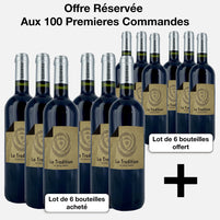 lot de 6 bouteilles château du Grand Barrail Cuvée Tradition + 6 bouteilles château du Grand Barrail Cuvée Tradition offertes