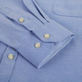 Chemise type Oxford en coton à manches longues pour homme - Livraison offerte
