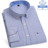 Chemise type Oxford en coton à manches longues pour homme - Livraison offerte