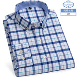 Chemise type Oxford en coton à manches longues pour homme - Livraison offerte