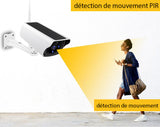 Caméra Solaire wifi de surveillance extérieur avec alarme de mouvement - Livraison offerte