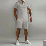 Ensemble bermuda + polo pour homme - Livraison offerte
