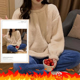 Pyjama thermique en peluche pour femme - Livraison offerte