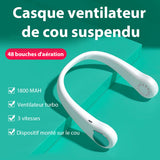 Casque ventilateur de cou - Livraison Offerte