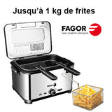 Friteuse Fagor 3 paniers 2000W 4L - Livraison Offerte