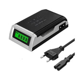 Chargeur Universel de Piles à 4 emplacements avec Ecrans LCD - Livraison Offerte