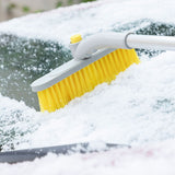 Raclette à glace télescopique avec brosse à neige rotative à 360° - Livraison Offerte