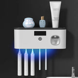 Support mural pour brosse à dent électrique + presse dentifrice mural - Livraison offerte