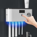 Support mural pour brosse à dent électrique + presse dentifrice mural - Livraison offerte